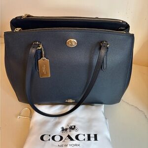 Coach Turnlock Carryall 29 Navy
